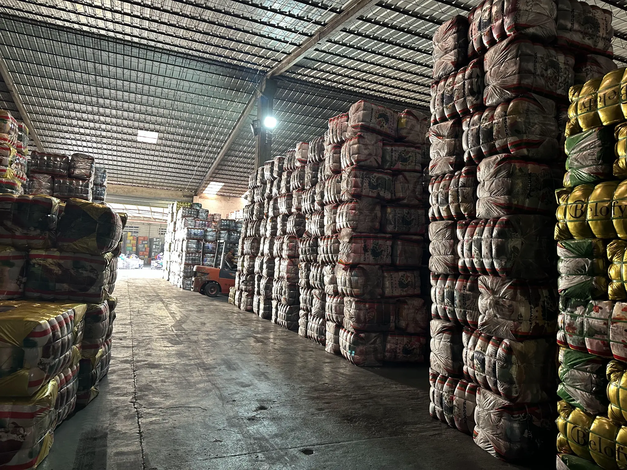 Factory warehouse showing bulk inventory