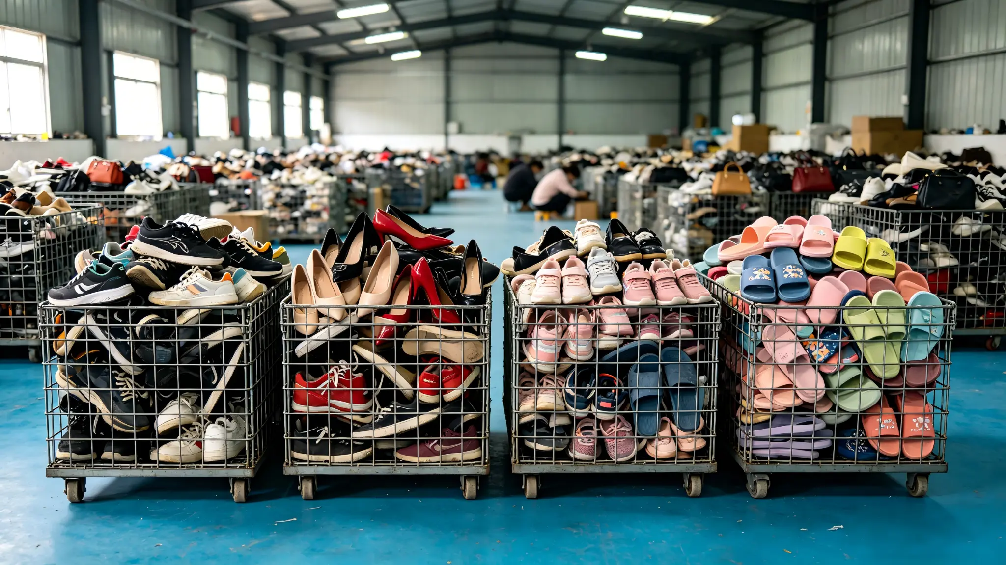 Wholesale used shoes bales export to Africa from Belofy China factory